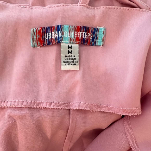 URBAN OUTFITTERS Mallory Cowl Neck Mini Slip Dress Satin Spaghetti Pink Size M - Picture 3 of 3